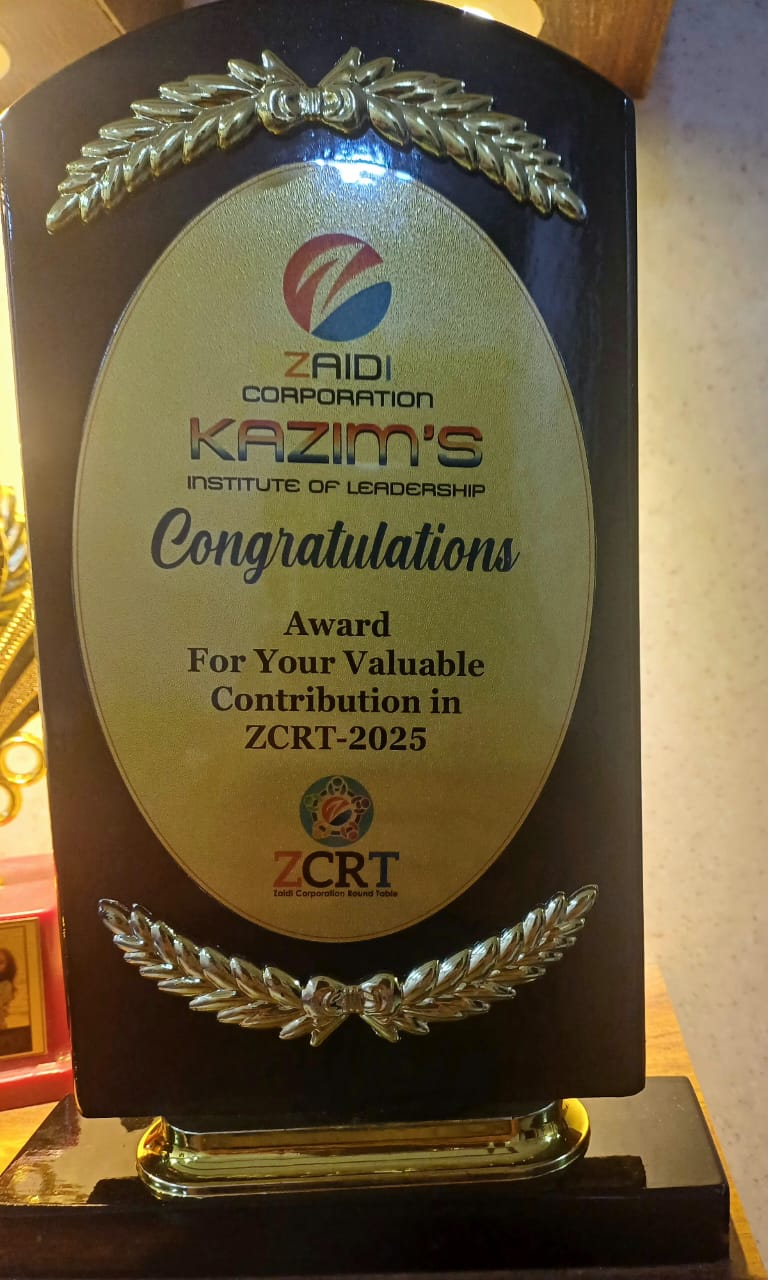 Trophy for ZCRT- 2025